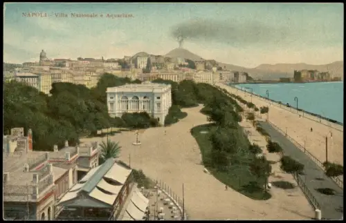 Cartolina Neapel Napoli Villa Nazionale e Aquarium, 1913