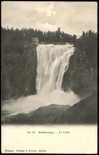 Postcard Québec Montmorency - La Chûte. Waterfall 1915 Canada