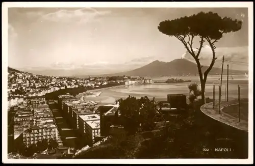 Cartolina Neapel Napoli Panorama-Ansicht 1940