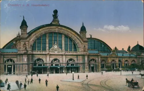 Ansichtskarte Frankfurt am Main Hauptbahnhof 1916