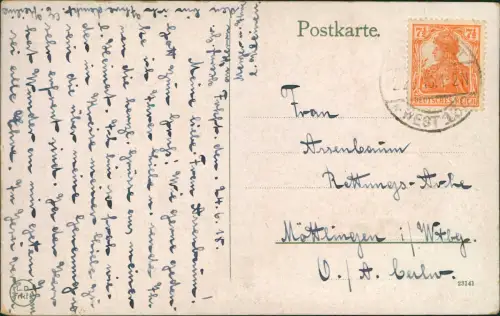 Ansichtskarte Frankfurt am Main Hauptbahnhof 1916