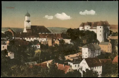 Ansichtskarte Nossen Stadtpartie 1917