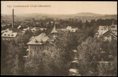 Großschweidnitz (OL) Swóńca Kgl. Landesanstalt Groß-Schweidnitz Totale 1917