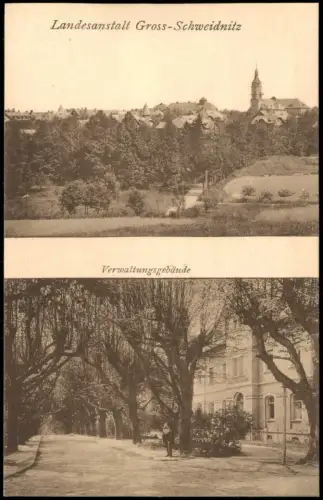 Großschweidnitz (OL) Swóńca 2 Bild Landesanstalt Verwaltungsgebäude 1917