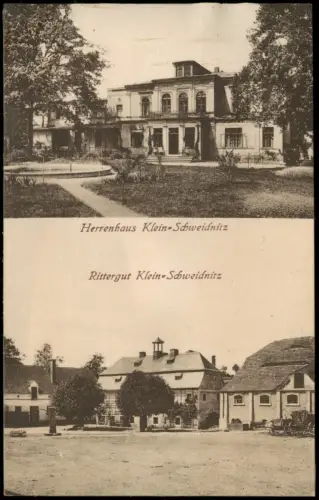 Kleinschweidnitz Großschweidnitz Oberlausitz 2B Rittergut und Herrenhaus 1917