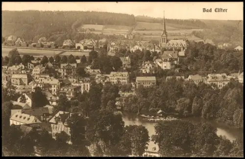Ansichtskarte Bad Elster Stadtblick 1917