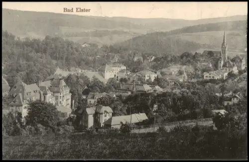 Ansichtskarte Bad Elster Stadtpartie 1917