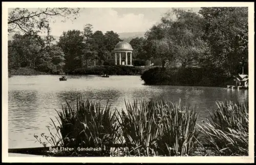 Ansichtskarte Bad Elster Gondelteich Pavillon 1934