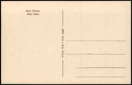 Ansichtskarte Bad Elster Weg an der Betty-Bank 1917
