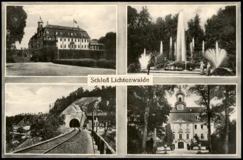 Lichtenwalde-Niederwiesa Schloß Lichtenwalde Bahntunnel 4 Bild 1917
