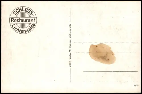 Lichtenwalde-Niederwiesa Schloß Lichtenwalde Bahntunnel 4 Bild 1917