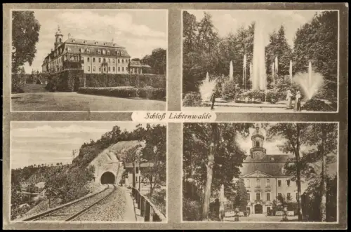 Ansichtskarte Lichtenwalde-Niederwiesa Schloß Lichtenwalde 4 Bild 1917