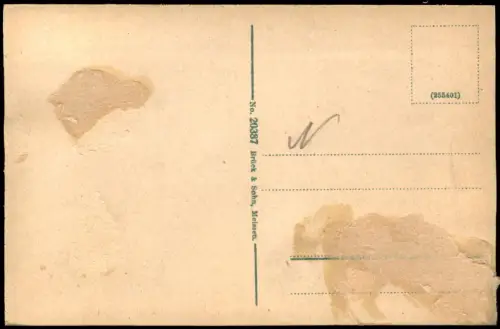 Ansichtskarte Kamenz Kamjenc Blick vom Hutberg auf die Stadt 1917