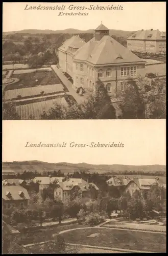 Großschweidnitz (OL) Swóńca 2 Bild Landesanstalt Krankenhaus 1917