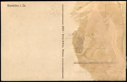 Ansichtskarte Weinböhla Blick auf die Stadt 1917
