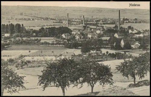 Ansichtskarte Niederau Panorama Fabrikanlagen 1917