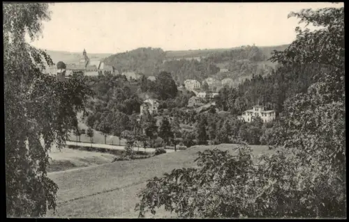 Lauenstein (Erzgebirge)-Altenberg (Erzgebirge) Partie an der Stadt 1917