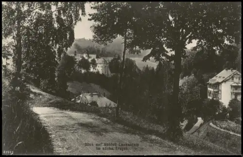 Ansichtskarte Lauenstein (Erzgebirge)-Altenberg (Erzgebirge) Weg Schloß 1917