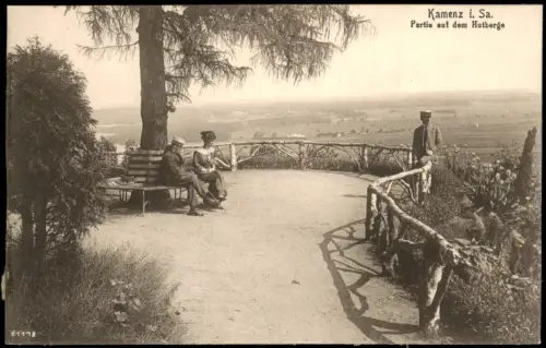 Ansichtskarte Kamenz Kamjenc Partie auf dem Hutberge 1916