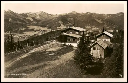 Tegernsee (Stadt) Umlandansicht NEUREUTH HAUS Berg-Panorama 1940