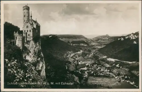Ansichtskarte Lichtenstein (Württemberg) Schloss Lichtenstein 1930