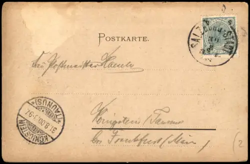 Ansichtskarte Salzburg gegen den Untersberg und Stauffen 1900