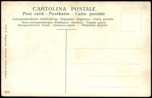 Cartolina Neapel Napoli Via S. Lucia (com. 'era) ed il Monte Echio 1911