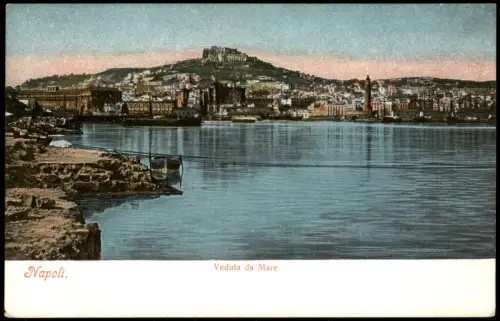 Cartolina Neapel Napoli Veduta da Mare 1911