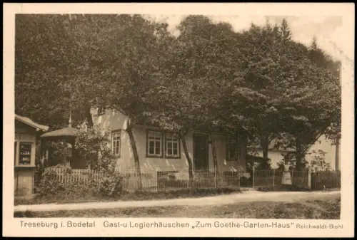 Treseburg Bodetal Logierhäuschen Goethe-Garten-Haus Reichwaldt-Biehl 1910