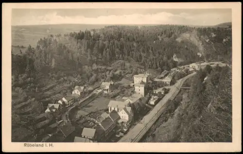 Ansichtskarte Rübeland Panorama-Ansicht 1919