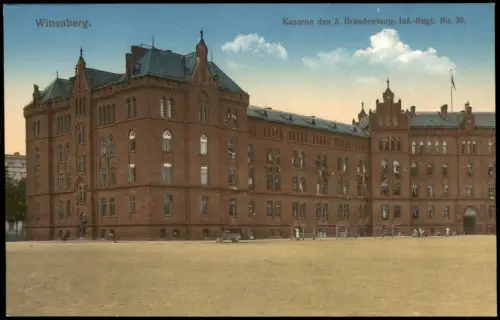 Lutherstadt Wittenberg Kaserne des 3. Brandenburg. Inf.-Regt. No. 20. 1915