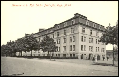 Albertstadt-Dresden Kaserne d. 4. Kgl. Sächs. Feld.-Art. Regt. No 48 1915