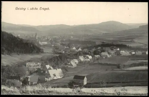 Ansichtskarte Geising-Altenberg (Erzgebirge) Partie an der Stadt 1915