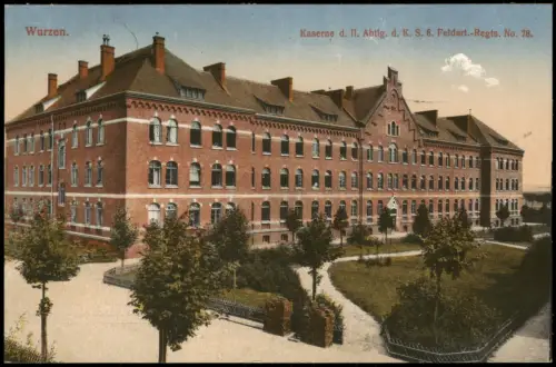 Wurzen Kaserne d. II. Abtlg. d. K. S. 8. Feldart.-Regts. No. 78. 1917