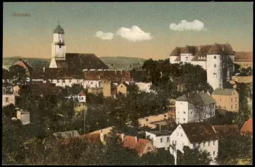 Ansichtskarte Nossen Stadtpartie 1917