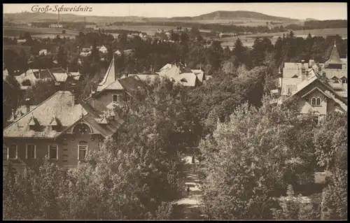 Ansichtskarte Großschweidnitz/OL Swóńca Blick in die Straße 1913