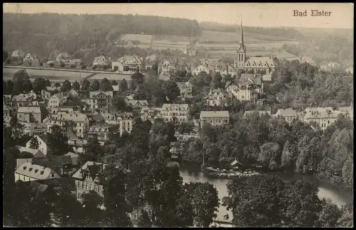 Ansichtskarte Bad Elster Stadtblick 1917