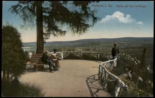 Ansichtskarte Kamenz Kamjenc Partie auf dem Hofberge 1928