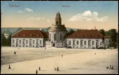 Ansichtskarte Zwickau Museum. 1916