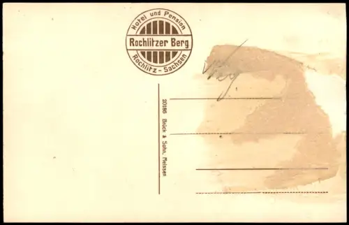 Rochlitz Aussichtsturm - Rochlitzer Berg Kinder beim rodeln Winter 1916