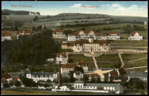 Ansichtskarte Bad Gottleuba-Bad Gottleuba-Berggießhübel Genesungsheim 1914