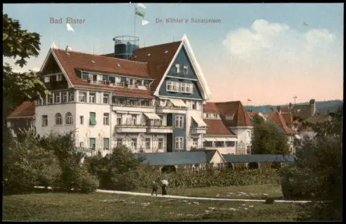 Ansichtskarte Bad Elster Dr. Köhlers Sanatorium 1916