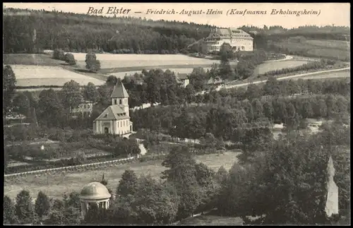 Ansichtskarte Bad Elster Friedrich-August-Heim Kaufmanns Erholungsheim 1916