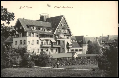 Ansichtskarte Bad Elster Dr. Köhlers Sanatorium 1916
