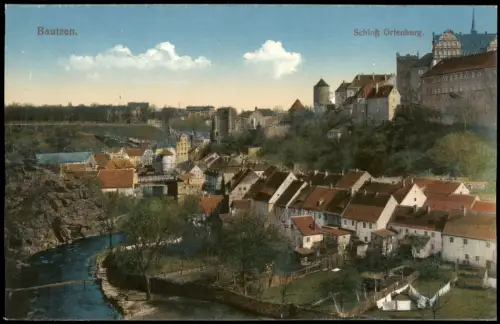 Ansichtskarte Bautzen Budyšin Schloß Ortenburg. 1915