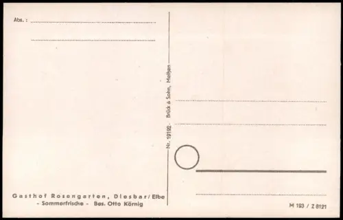 Ansichtskarte Diesbar (Elbe)-Nünchritz (Elbe) Elbe und Dampfer 1915