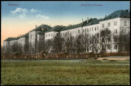 Ansichtskarte Bautzen Budyšin König-Albert-Kaserne 1915