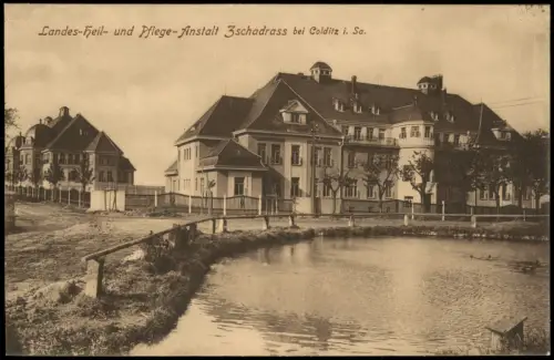 Ansichtskarte Zschadraß-Colditz Landes-Heil- und Pflege-Anstalt 1914