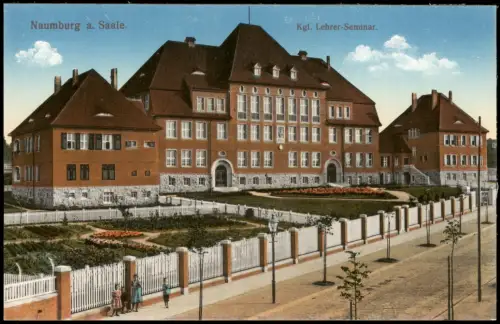 Ansichtskarte Naumburg (Saale) Kgl. Lehrer-Seminar. 1914