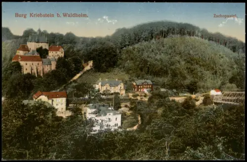 Ansichtskarte Kriebstein Burg Kriebstein Zschopautal 1914